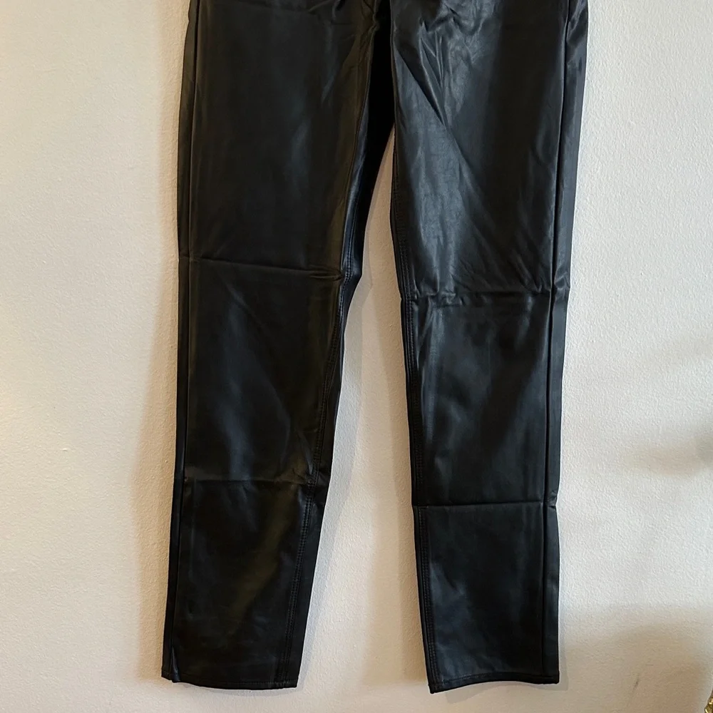 American Eagle Outfitters Black Faux Leather Skinny Pants